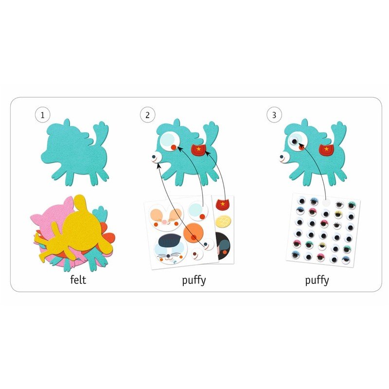 Crear con 1000 pegatinas Me gustan los animales - Imagen 2